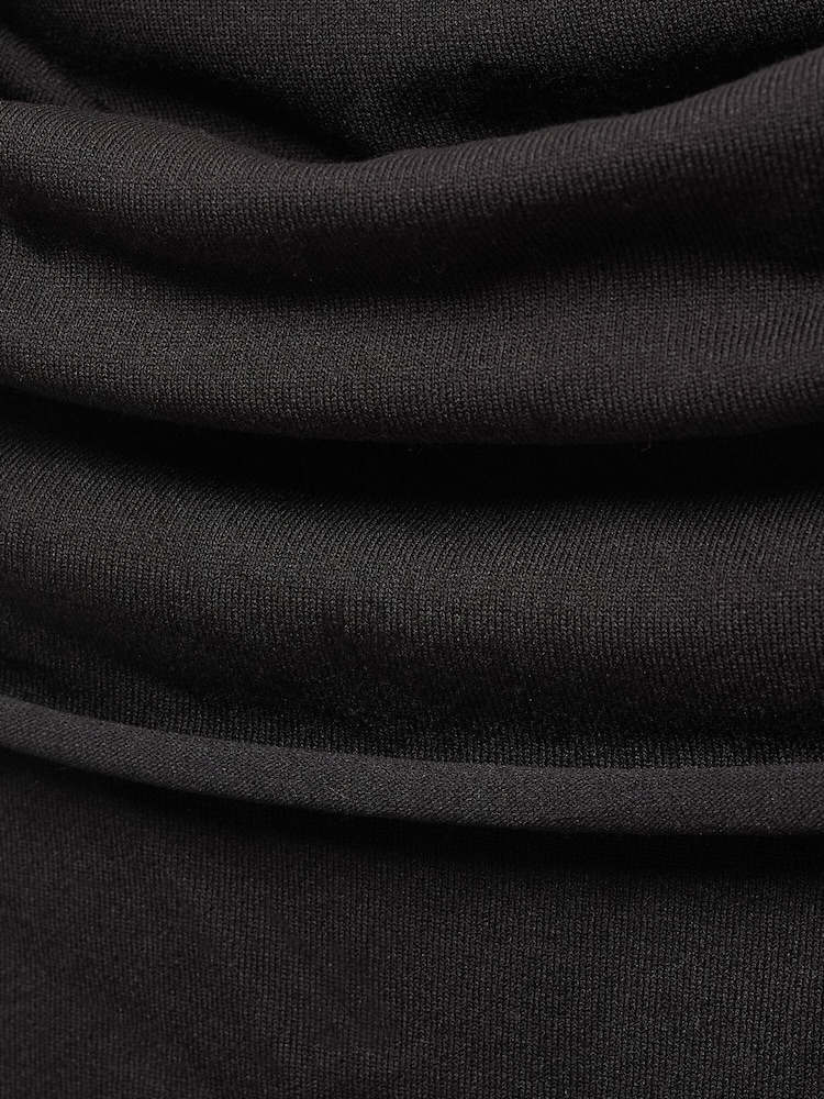 Mango Black Off-The-Shoulder Knitted Sweater - Image 6 of 6
