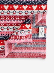 Cath Kidston Pink Fairisle Pattern Scarf - Image 3 of 4