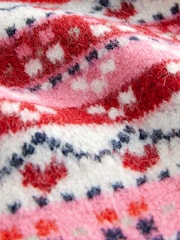 Cath Kidston Pink Fairisle Pattern Scarf - Image 4 of 4