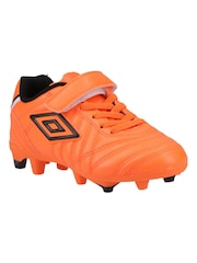 Umbro Orange Junior Speciali Liga Firm Ground Football Boots - Image 3 of 5