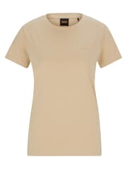 BOSS Beige Slim Fit Cotton Jersey T-Shirt - Image 5 of 5