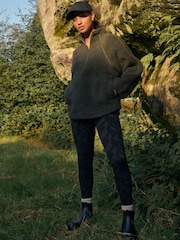 Khaki Green Active Teddy Borg Fleece Jacket - Image 2 of 9