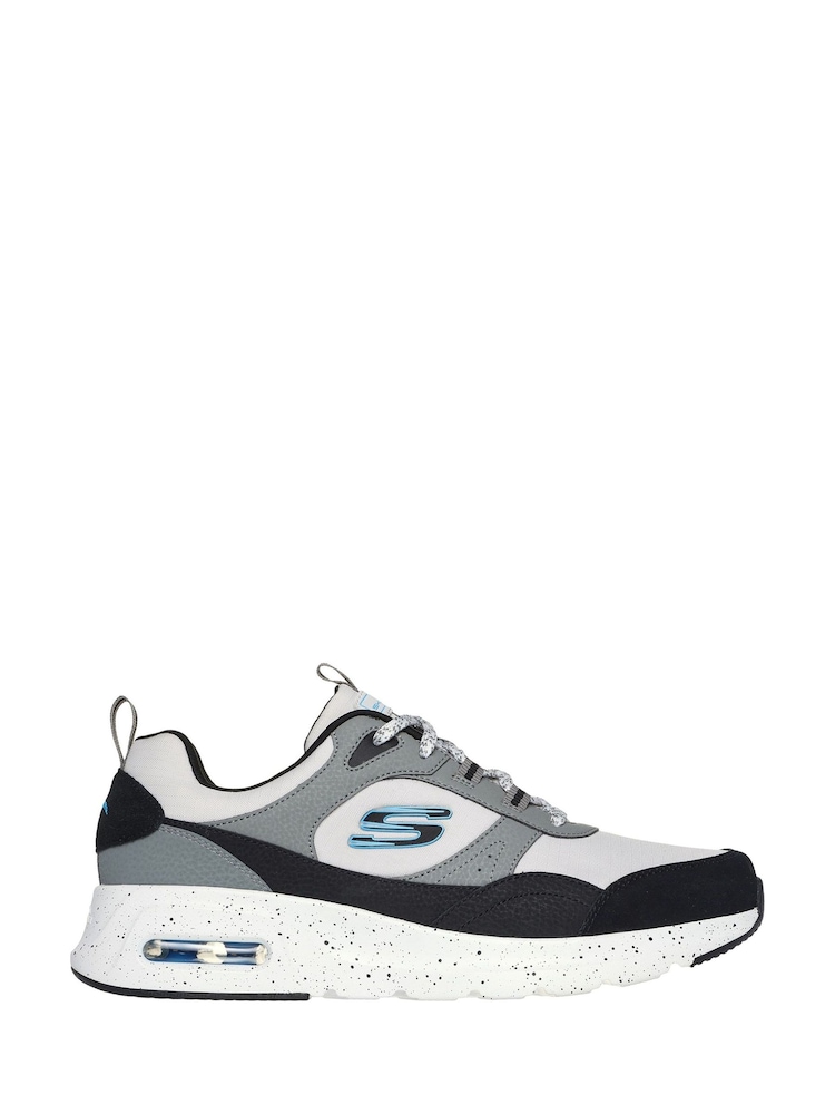 Skechers Grey Skech Air Court Yatton Trainers - Image 2 of 3