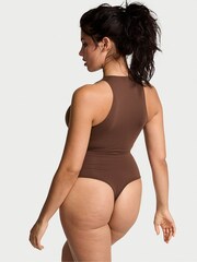 Victoria's Secret PINK Ganache Brown Soft Stretch Tank Bodysuit - Image 2 of 3