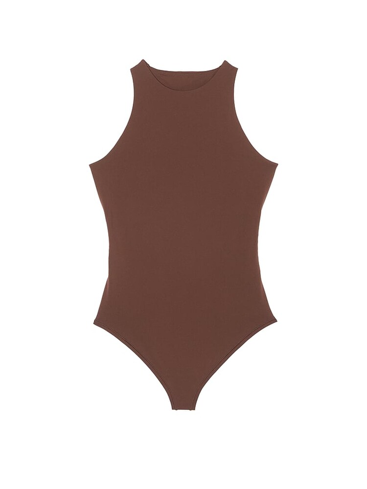 Victoria's Secret PINK Ganache Brown Soft Stretch Tank Bodysuit - Image 3 of 3