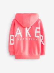 וורוד קורל  - Baker by Ted Baker Oversized Back Print Hoodie - תמונה 7 מתוך 9
