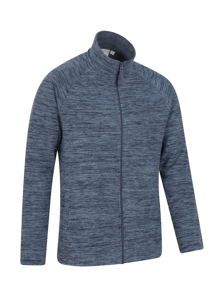 Mountain Warehouse Dark Blue Mens Snowdon II Full-Zip Fleece Jacket - Image 2 of 5