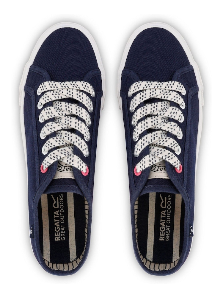 Regatta Blue Lady Marine Pump Canvas Trainers - Image 6 of 6