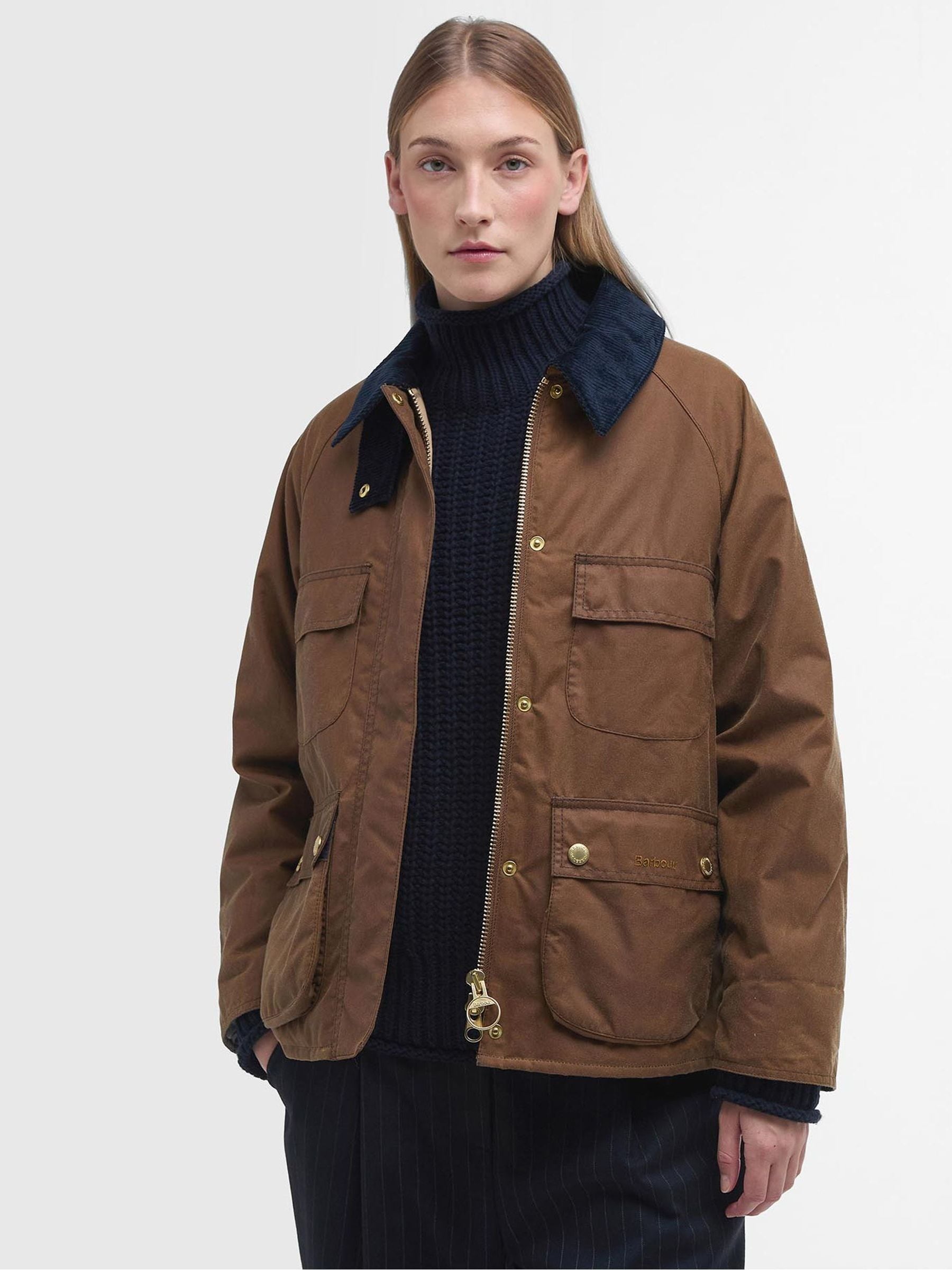 Tan wax jacket on sale