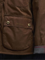 Barbour® Tan Brown Ruth Short Wax Jacket - Image 7 of 7