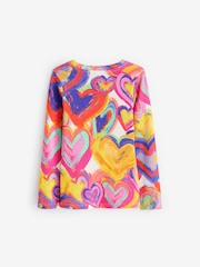 Bright Heart Long Sleeve Ribbed Top (3-16yrs) - Image 2 of 3