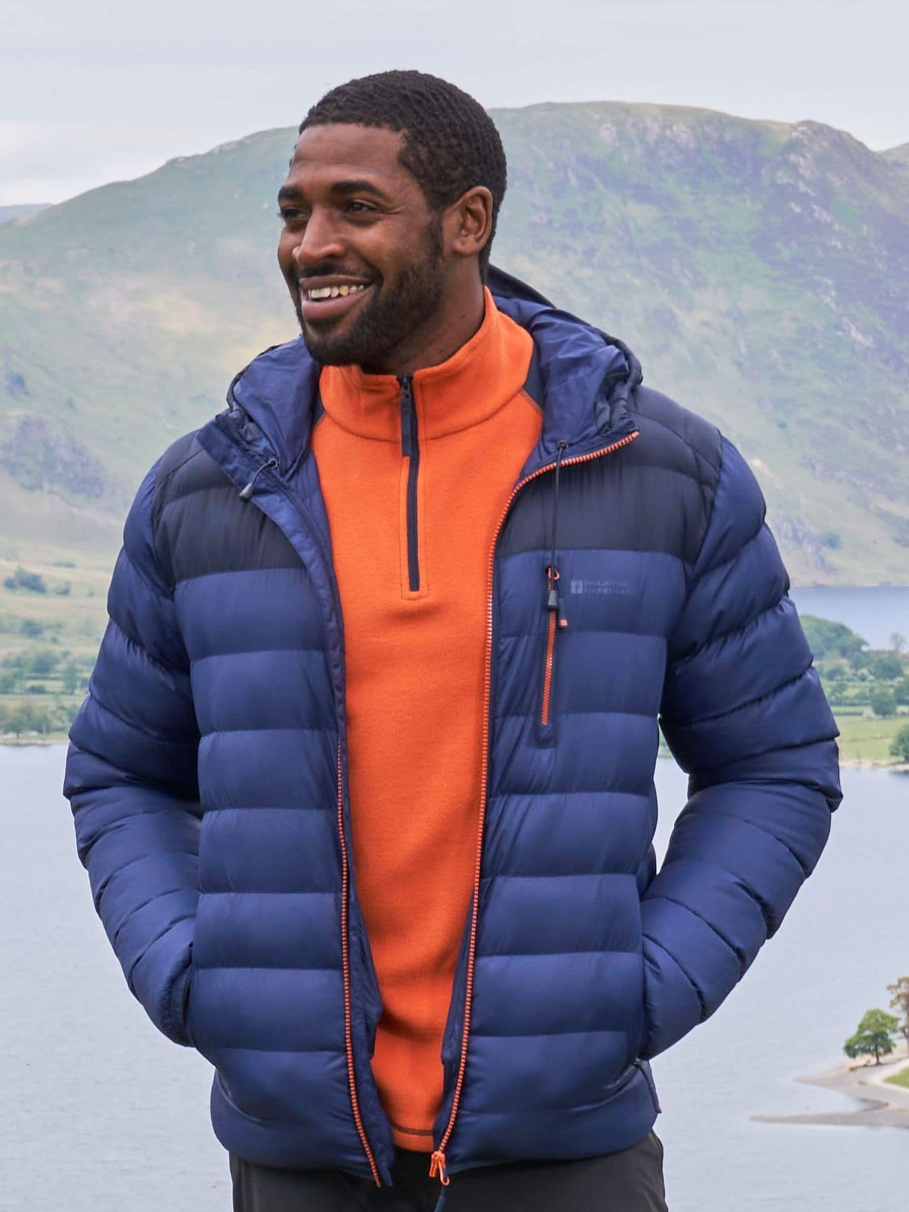 Buy Mountain Warehouse Blue Link Mens Water Resistant Padded Jacket from Next Ireland