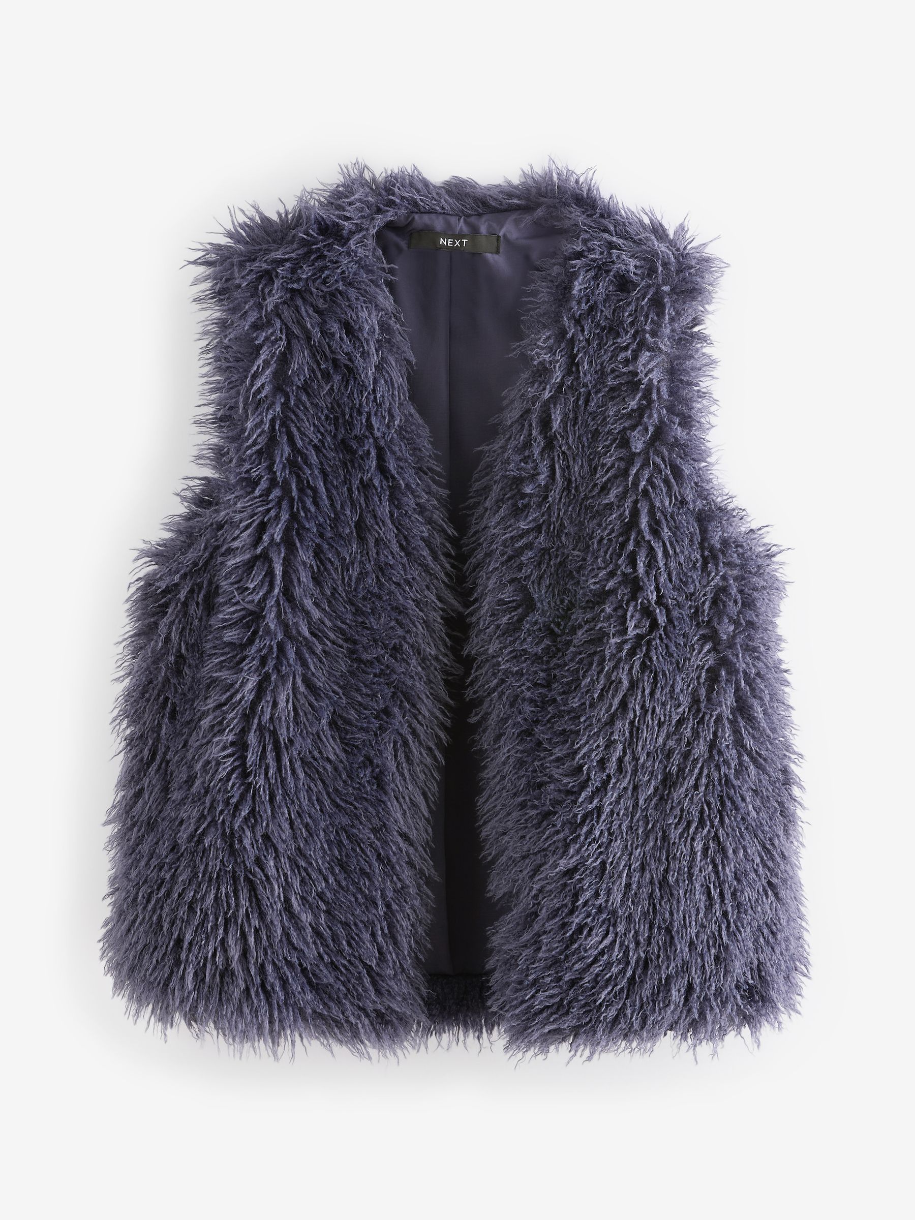 Lapin House Blue Faux Fur Gilet