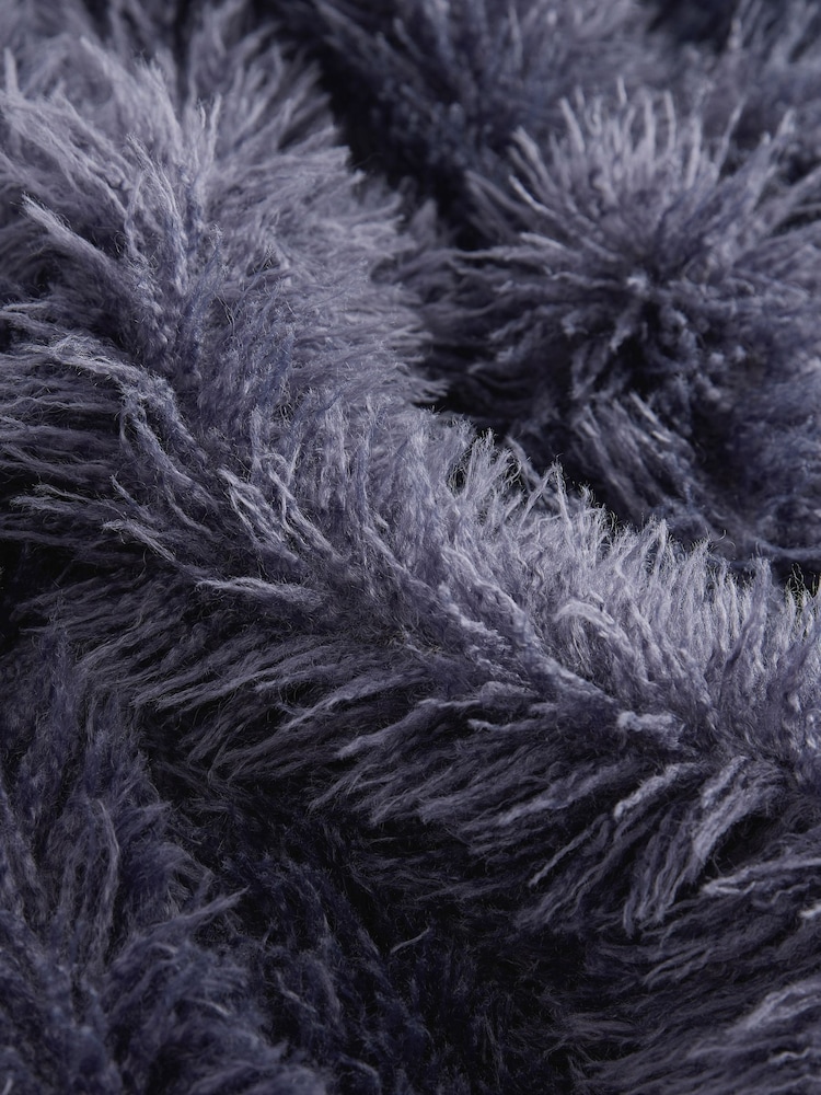 Blue Faux Fur Gilet - Image 7 of 8