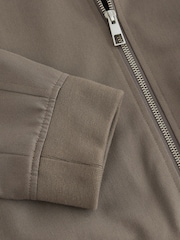 Taupe Smart Bomber Jacket - Image 11 of 11