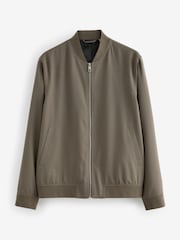 Taupe Smart Bomber Jacket - Image 5 of 11