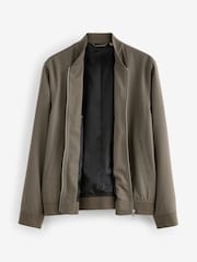 Taupe Smart Bomber Jacket - Image 6 of 11