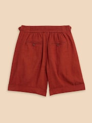 White Stuff Red Una Shorts With Linen - Image 6 of 7