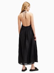 AllSaints Black 100% Cotton Iris Dress - Image 5 of 6