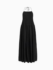 AllSaints Black 100% Cotton Iris Dress - Image 6 of 6
