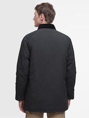 Barbour® Black Winter Wadded Showerproof Trench Jacket - Image 3 of 7