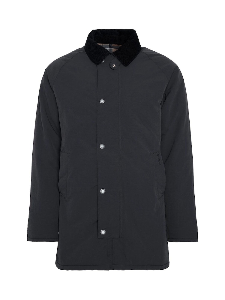 Barbour® Black Winter Wadded Showerproof Trench Jacket - Image 7 of 7