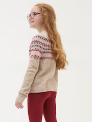 FatFace Wild Natural Fairisle Pattern Jumper - Image 2 of 3