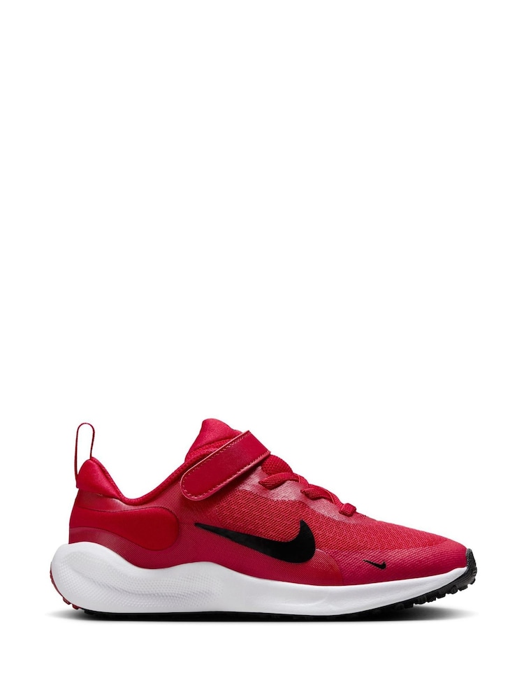 Nike Red Kids Revolution 7 Little Trainers - Image 1 of 10