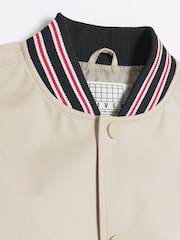 River Island Natural Boys Bomber Trench 100% Cotton Coat - Image 3 of 4