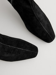 Black Forever Comfort® Suede Knee High Heeled Boots - Image 6 of 8