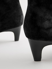 Black Forever Comfort® Suede Knee High Heeled Boots - Image 7 of 8