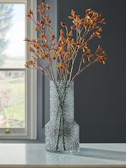 Blue Medium Textured Glass Vase - Image 1 of 4
