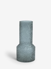 Blue Medium Textured Glass Vase - Image 3 of 4