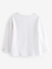 Ecru Christmas Bear 100% Cotton Long Sleeve T-Shirt (3mths-7yrs) - Image 5 of 7