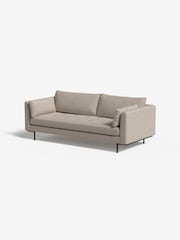 MADE.COM Textured Weave Natural Harlow 3 Seater Sofa - Image 1 of 3