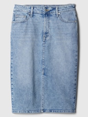 Gap Blue Denim Midi Skirt - Image 3 of 4