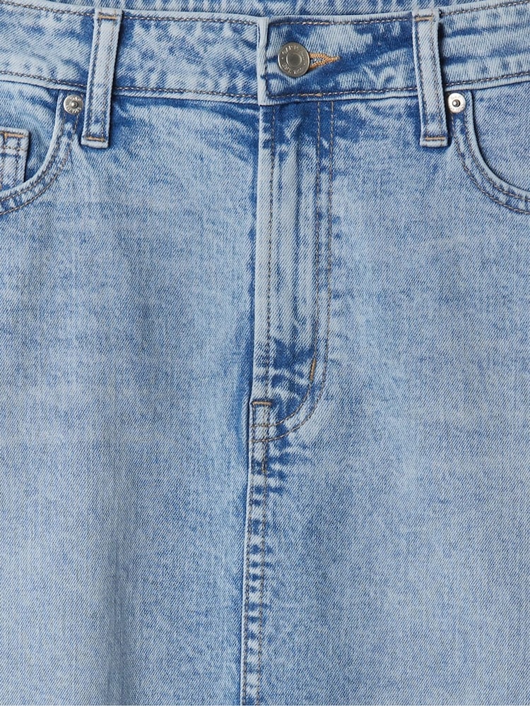 Gap Blue Denim Midi Skirt - Image 4 of 4