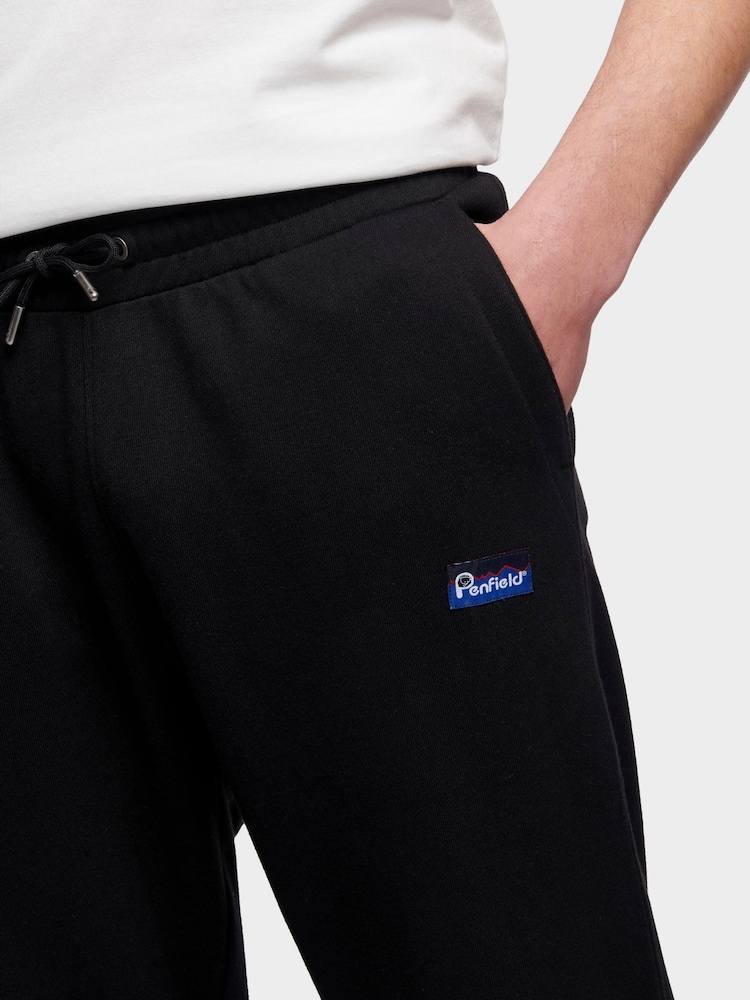 Penfield Black Mens Relaxed Fit 100% Cotton Original Logo Joggers - Image 3 of 6