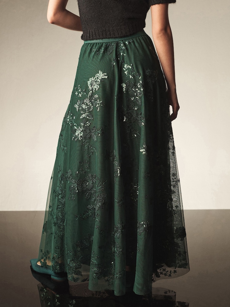 HOT Maxi Skirts Green Skirt Next Buy Green Sequin Maxi Skirt