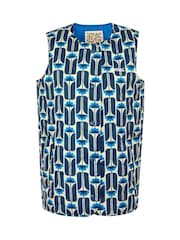 Regatta Blue Orla Kiely Printed Quilted Gilet - Image 4 of 6