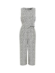 Mela Black Mela Ditsy Daisy Culotte Black Jumpsuit - Image 5 of 5