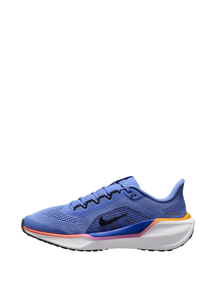 Nike Blue Youth Air Zoom Pegasus 41 Running Trainers - Image 2 of 4