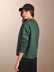Baukjen Green Gracie Organic Cotton & Kapok Blend Sweatshirt - Image 2 of 5