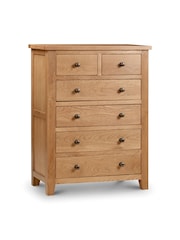 Julian Bowen Brown Marlborough 4+2 Drawer Chest - Image 1 of 3