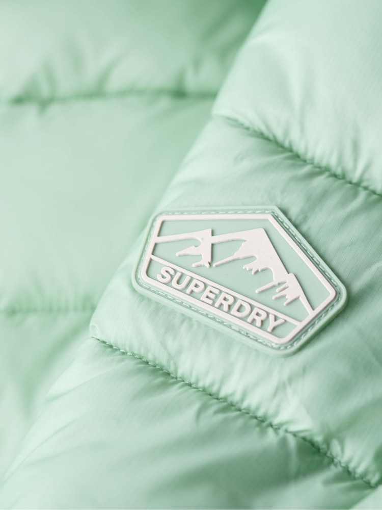 Superdry Green Hooded Fuji Padded Jacket - Image 4 of 4