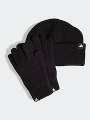 adidas Black/White Hat and Gloves Set Kids - Image 2 of 5