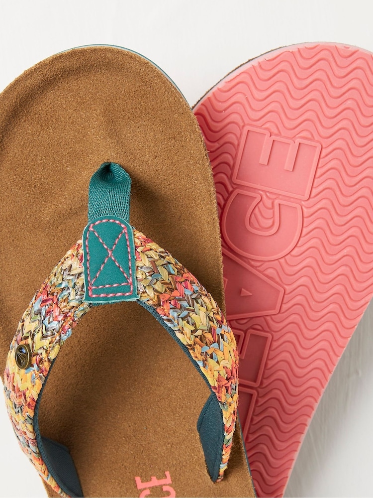 FatFace Natural Somerton Flip Flops - Image 3 of 3 FatFace Natural Somerton Flip Flops - Image 3 of 3