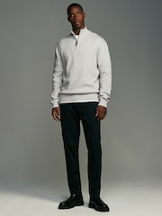 Vert sauge Vert/Oatmeal - Coupe classique 100% Coton Premium Quarter Zip Pull 2 Lot - Image 2 de 8