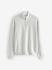 Vert sauge Vert/Oatmeal - Coupe classique 100% Coton Premium Quarter Zip Pull 2 Lot - Image 6 de 8