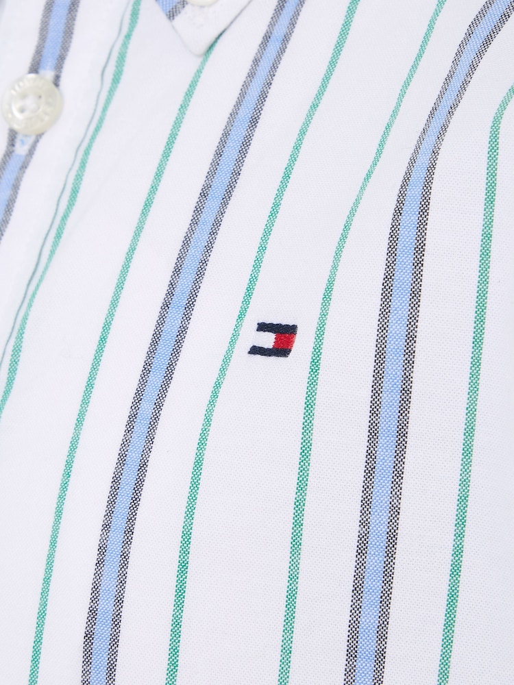 Tommy Hilfiger Ithaca Stripe White Shirt - Image 6 of 6